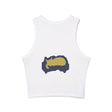 Black Cat Watercolor Racerback Tank Top - Sleep Tight! Tank Top - Blululi
