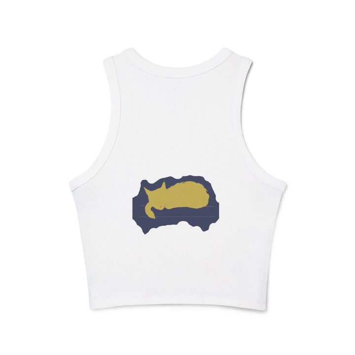 Black Cat Watercolor Racerback Tank Top - Sleep Tight! Tank Top - Blululi