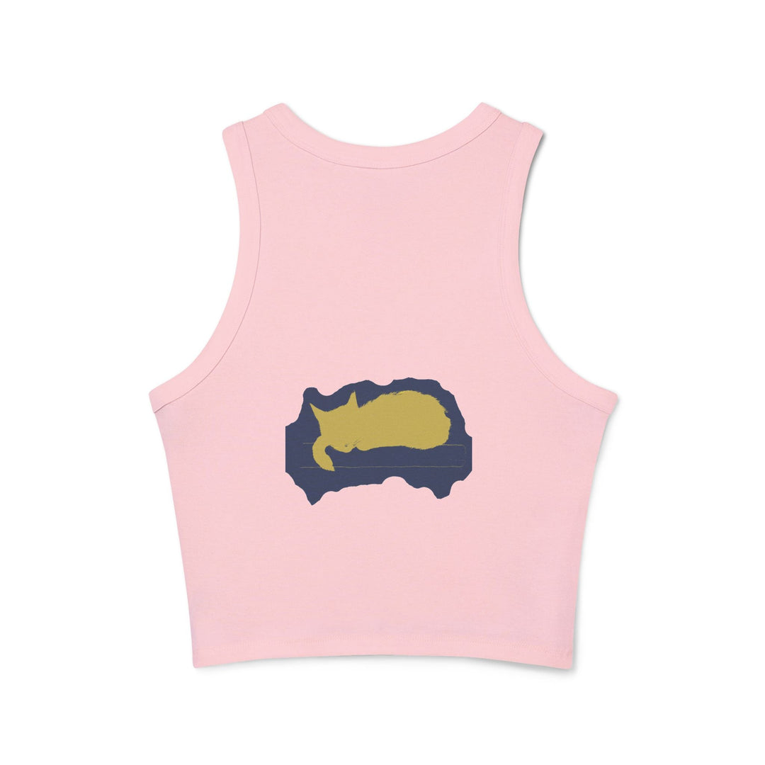 Black Cat Watercolor Racerback Tank Top - Sleep Tight! Tank Top - Blululi