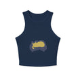 Black Cat Watercolor Racerback Tank Top - Sleep Tight! Tank Top - Blululi