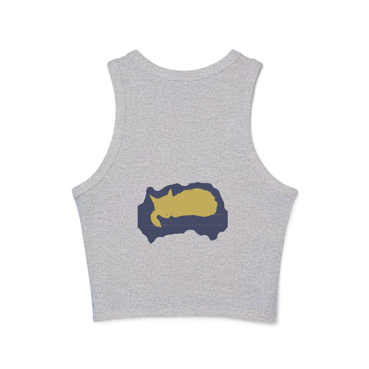 Black Cat Watercolor Racerback Tank Top - Sleep Tight! Tank Top - Blululi