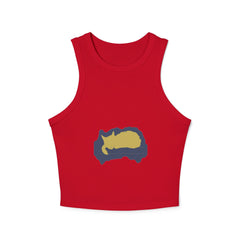 Black Cat Watercolor Racerback Tank Top - Sleep Tight! Tank Top - Blululi