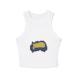 Black Cat Watercolor Racerback Tank Top - Sleep Tight! Tank Top - Blululi