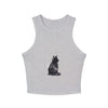 Black Cat Watercolor Racerback Tank Top Tank Top - Blululi