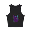 Black Cat Watercolor Racerback Tank Top Tank Top - Blululi