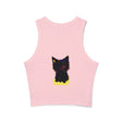Black Cat Watercolor Racerback Tank Top Tank Top - Blululi
