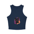 Black Cat Watercolor Racerback Tank Top Tank Top - Blululi