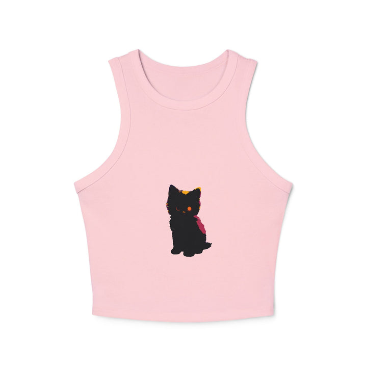 Black Cat Watercolor Racerback Tank Top Tank Top - Blululi