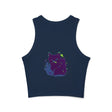 Black Cat Watercolor Racerback Tank Top Tank Top - Blululi