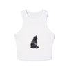 Black Cat Watercolor Racerback Tank Top Tank Top - Blululi