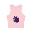 Black Cat Watercolor Racerback Tank Top Tank Top - Blululi
