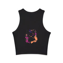 Black Cat Watercolor Racerback Tank Top Tank Top - Blululi
