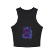 Black Cat Watercolor Racerback Tank Top Tank Top - Blululi