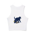 Black Cat Watercolor Racerback Tank Top Tank Top - Blululi