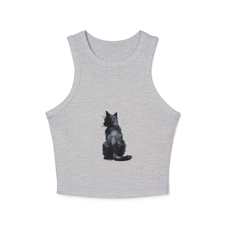 Black Cat Watercolor Racerback Tank Top Tank Top - Blululi