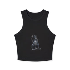 Black Cat Watercolor Racerback Tank Top Tank Top - Blululi