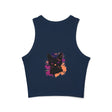 Black Cat Watercolor Racerback Tank Top Tank Top - Blululi
