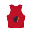 Black Cat Watercolor Racerback Tank Top Tank Top - Blululi
