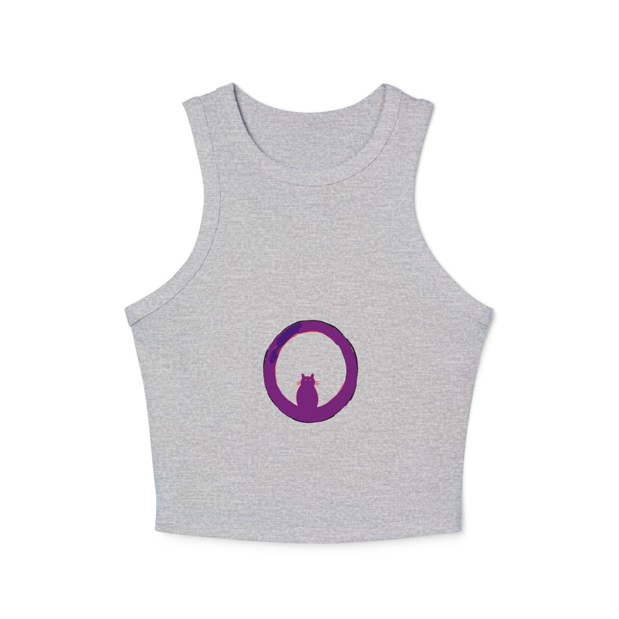 Black Cat Watercolor Racerback Tank Top Tank Top - Blululi