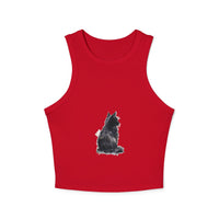 Black Cat Watercolor Racerback Tank Top Tank Top - Blululi