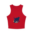 Black Cat Watercolor Racerback Tank Top Tank Top - Blululi