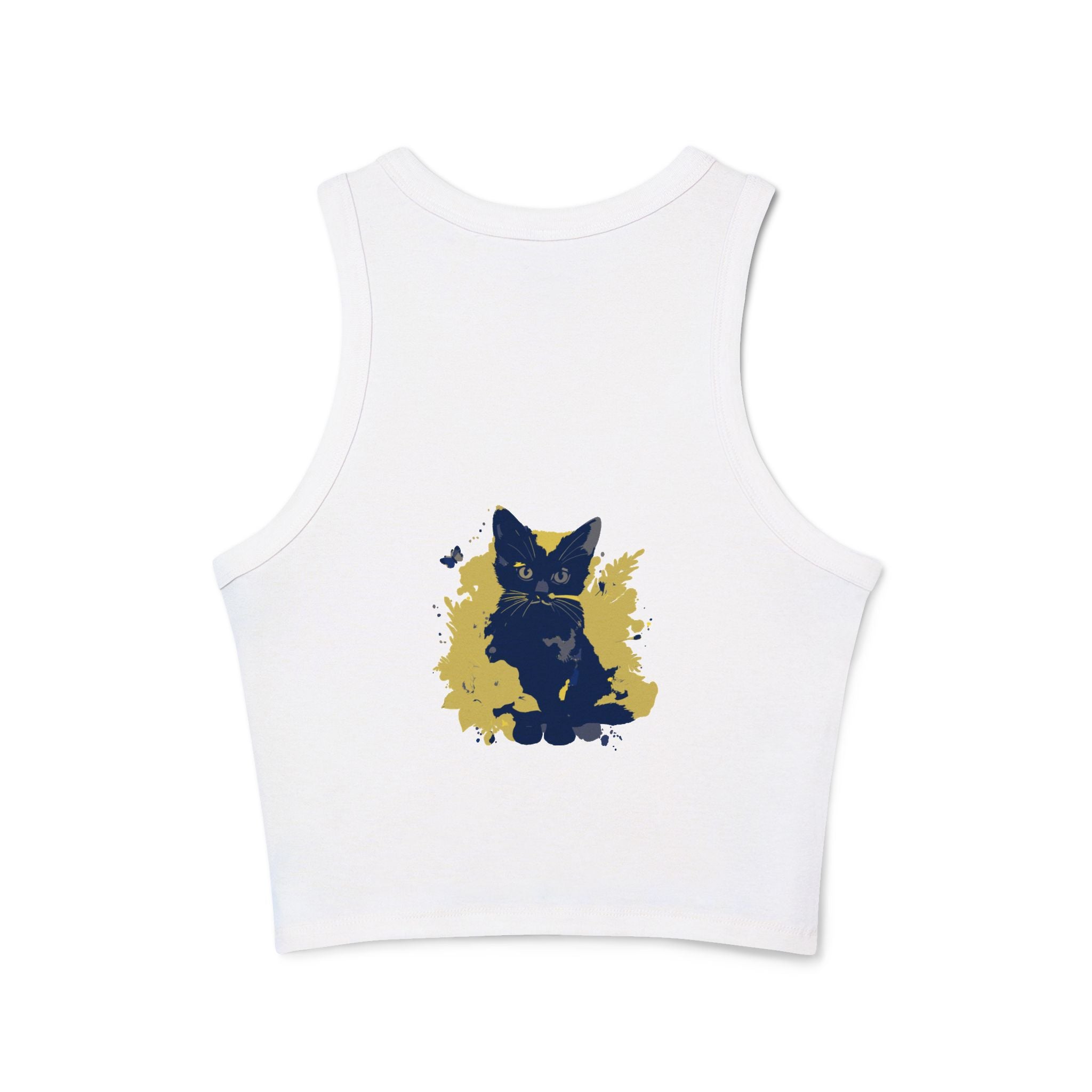 Black Cat Watercolor Racerback Tank Top Tank Top - Blululi