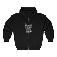 Black Cat with Green Eyes Hoodie Hoodie - Blululi