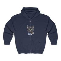 Black Cat with Green Eyes Hoodie Hoodie - Blululi
