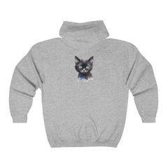 Black Cat with Green Eyes Hoodie Hoodie - Blululi