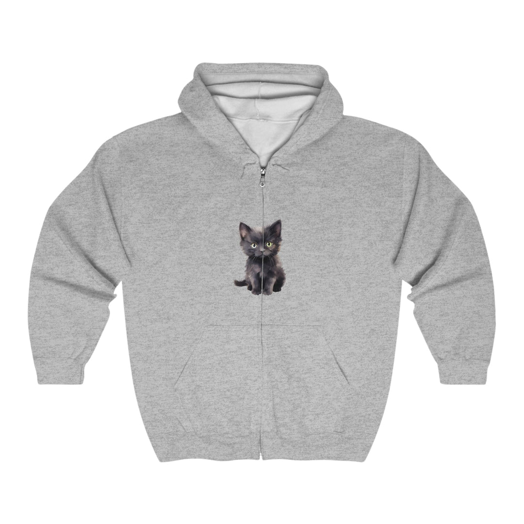 Black Kitten Hoodie - Cute Cat Lover Apparel Hoodie - Blululi