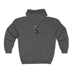 Black Kitten Hoodie - Cute Cat Lover Design Hoodie - Blululi