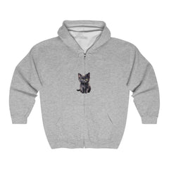 Black Kitten Hoodie - Cute Cat Lover Design Hoodie - Blululi