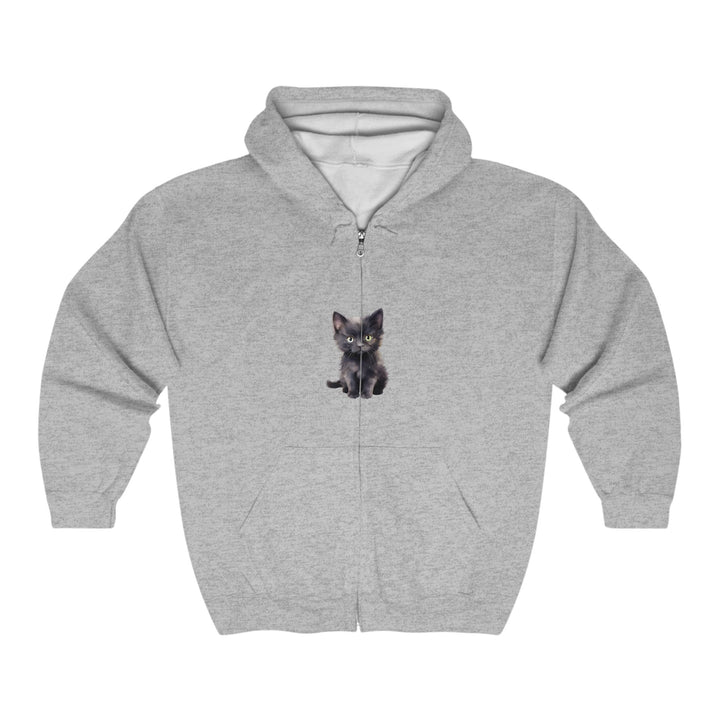 Black Kitten Hoodie - Cute Cat Lover Design Hoodie - Blululi