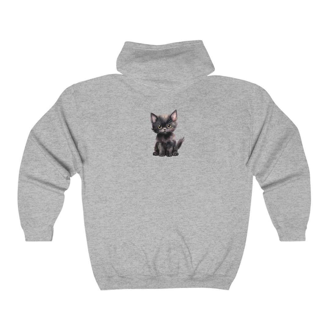 Black Kitten Hoodie - Cute Cat Lover Gift Hoodie - Blululi