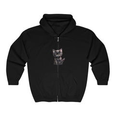 Black Kitten Hoodie - Cute Cat Lover Gift Hoodie - Blululi