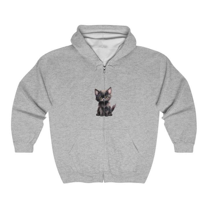 Black Kitten Hoodie - Cute Cat Lover Gift Hoodie - Blululi