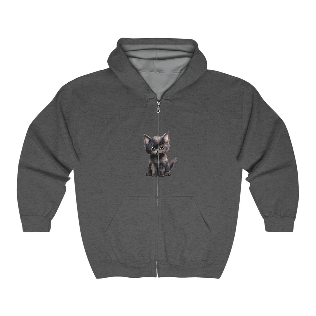 Black Kitten Hoodie - Cute Cat Lover Gift Hoodie - Blululi