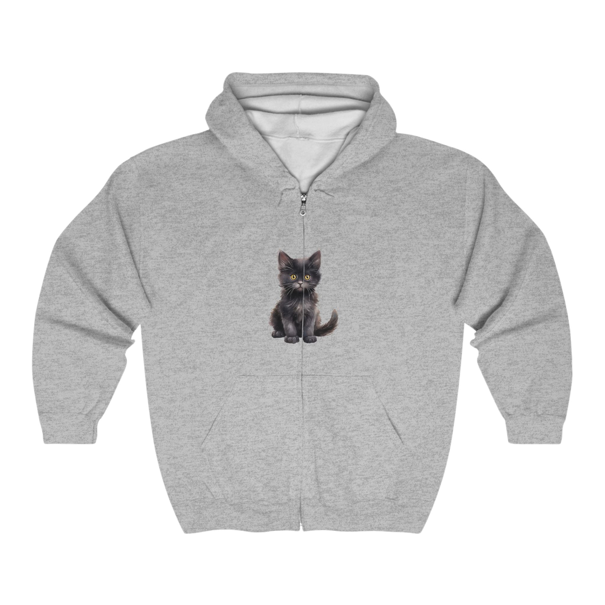 Black Kitten Hoodie - Cute & Cozy Hoodie - Blululi