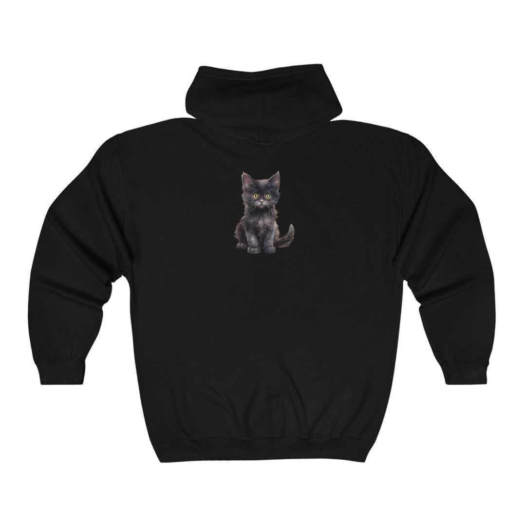 Black Kitten Hoodie - Cute & Cozy Hoodie - Blululi