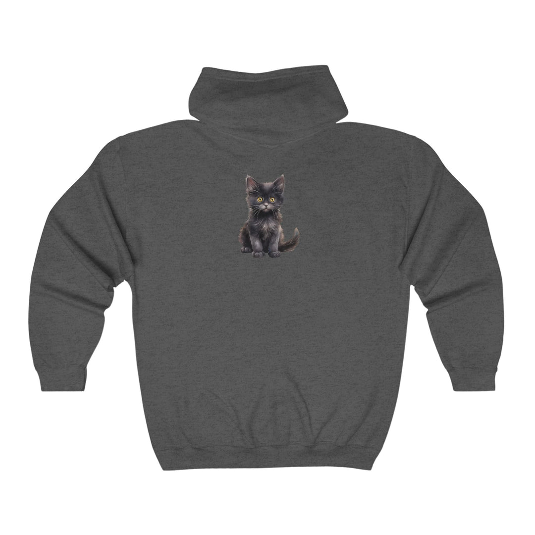 Black Kitten Hoodie - Cute & Cozy Hoodie - Blululi