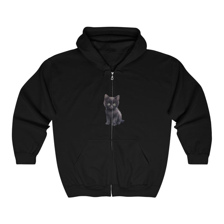 Black Kitten Hoodie - Cute & Cozy Hoodie - Blululi