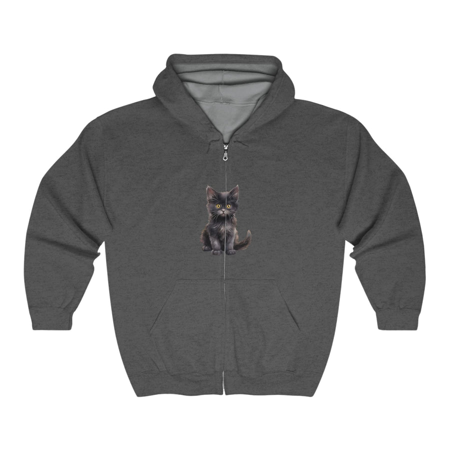 Black Kitten Hoodie - Cute & Cozy Hoodie - Blululi
