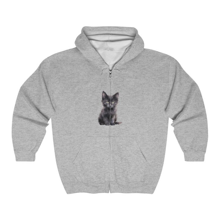 Black Kitten Hoodie - Cute & Playful Hoodie - Blululi