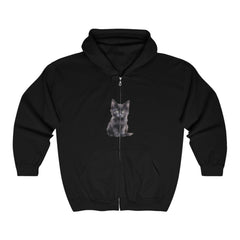 Black Kitten Hoodie - Cute & Playful Hoodie - Blululi