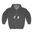 Black Kitten in Flowers Hoodie Hoodie - Blululi