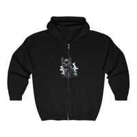 Black Kitten Watercolor Hoodie - Cute Cat Design Hoodie - Blululi