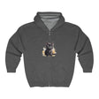 Black Kitten Watercolor Hoodie - Cute Cat Design Hoodie - Blululi