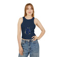 Blue Black Cat Watercolor Racerback Tank Top Tank Top - Blululi