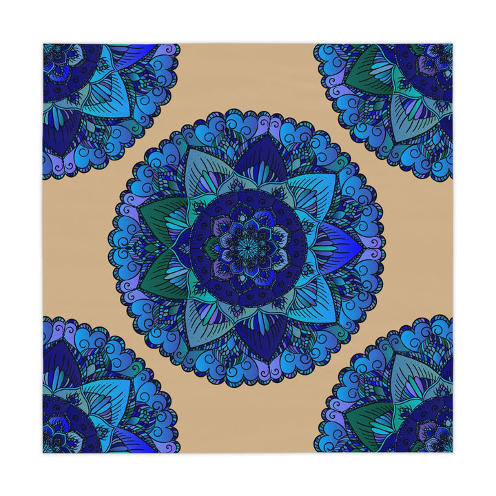 Blue & Green Mandala Tablecloth - Sand Home Decor - Blululi