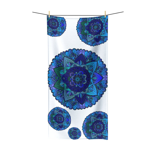 Blue, Green & Purple Mandala Bath Towel Home Decor - Blululi